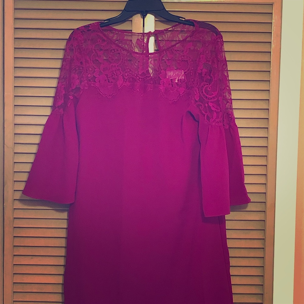 Dress , short dress with beautiful lace trim